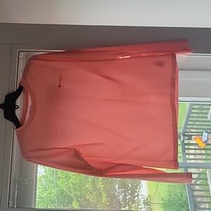 Salmon colored dry fit/light weight long sleeve